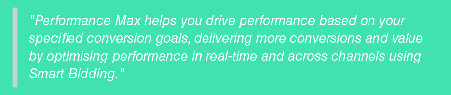 Performance Max Campaigns Google Quote