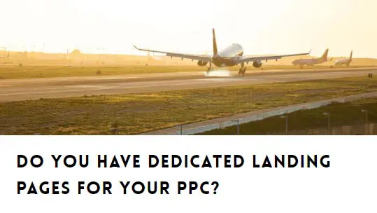 Post Image - Do you have dedicated landing pages for you PPC