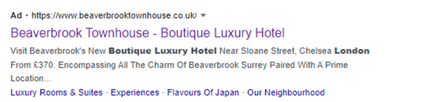 Beaverbrooks hotels ad
